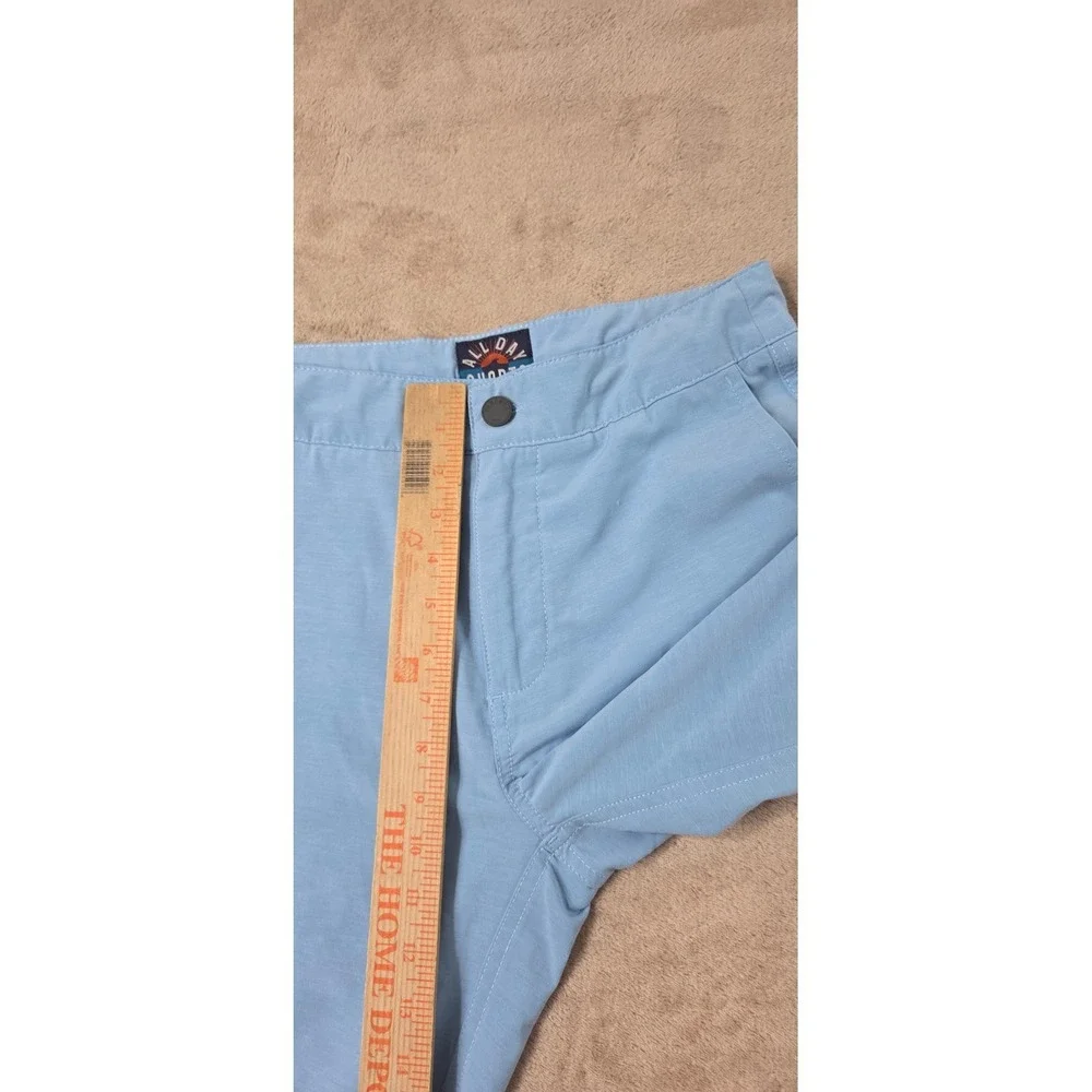 Faherty All Day Shorts Mens 28 Blue Heathered 